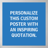 Custom Quote Poster, inspirierend, französisch bla Poster (Vorne)