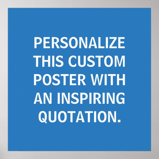 Custom Quote Poster, inspirierend, französisch bla Poster (Vorne)