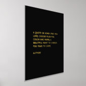 Custom Quote Print Gold Fossil Zitat Wand Kunst Foliendrucke (Ablage )