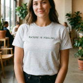 Custom Quote Sage Green Semicolon Nature Healing  T-Shirt