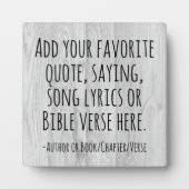 Custom Quote Saying Bible Verse Personalized Gift Fotoplatte (Vorderseite)
