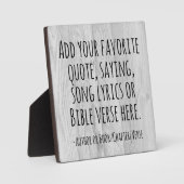 Custom Quote Saying Bible Verse Personalized Gift Fotoplatte (Vorderseite)