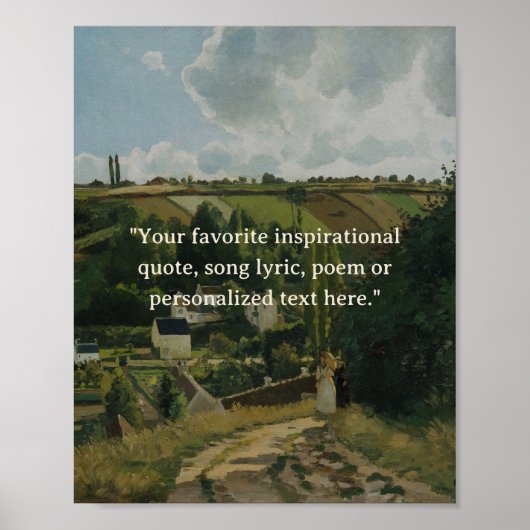 Custom Quote Vintage Poster (Vorne)