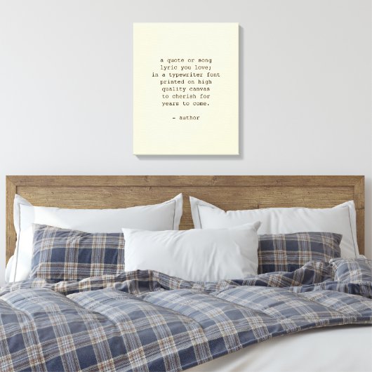 Custom Quote Wall Art Schreibmaschinenschrift Schr Leinwanddruck (Insitu (Schlafzimmer))
