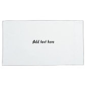 Custom Quote White Pillowcases – Personalized Bedr Kissenbezug (Vorderseite-Rechts)