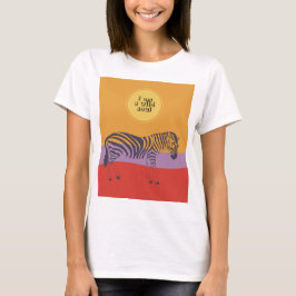 Custom quote zebra safari moderne Soul T - Shirt