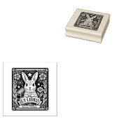 Custom Rabbit Bunny Exlibris Gummistempel (Stempel)