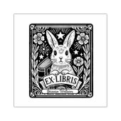 Custom Rabbit Bunny Exlibris Gummistempel (Prägung)