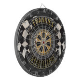 Custom Racing Flag Frisierte Auto Muscle Car Garag Dartscheibe (Vorderseite Links)