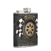 Custom Racing Flag Frisierte Auto Muscle Car Garag Flachmann (Rechts)