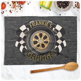 Custom Racing Flag Frisierte Auto Muscle Car Garag Geschirrtuch