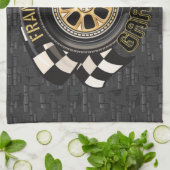 Custom Racing Flag Frisierte Auto Muscle Car Garag Geschirrtuch (Gefaltet)