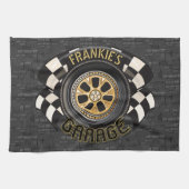 Custom Racing Flag Frisierte Auto Muscle Car Garag Geschirrtuch (Horizontal)