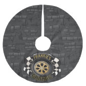 Custom Racing Flag Frisierte Auto Muscle Car Garag Polyester Weihnachtsbaumdecke (Vorderseite)