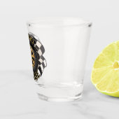 Custom Racing Flag Frisierte Auto Muscle Car Garag Schnapsglas (Rechts)