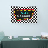 Custom Racing Flag Garage Sign Banner Gift (Messe)