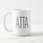 Custom RAE DUNN inspiriert ATTA Kaffee Tasse (Links)