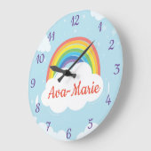 Custom Rainbow Acryl Wall Clock Große Wanduhr (Winkel)