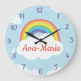 Custom Rainbow Acryl Wall Clock Große Wanduhr