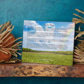 Custom Rainbow Bridge Foto Plaque, Female Dog Fotoplatte (Seite)