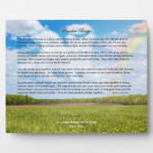 Custom Rainbow Bridge Foto Plaque, Männerhund Fotoplatte (Vorderseite)