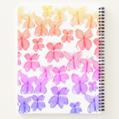 Custom Rainbow Butterfly Sketchbook Notizblock (Rückseite)