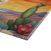 Custom Rainbow Cactus Schneidebrett (Ecke)