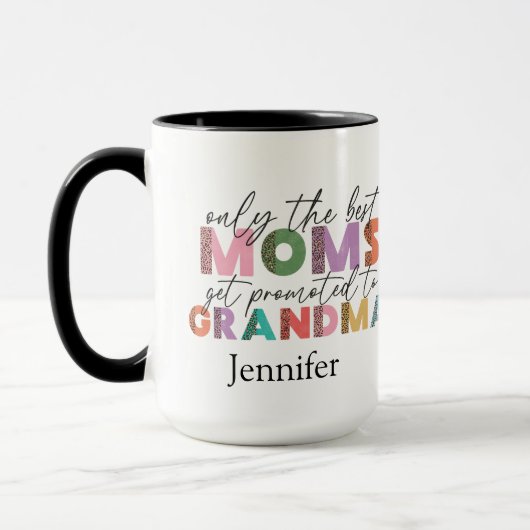 Custom Rainbow Colors New Oma Tasse (Links)