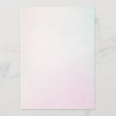 Custom Rainbow Fairy Ombre Boho Arch Baby Shower Einladung (Rückseite)