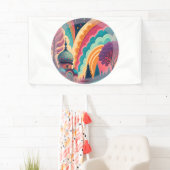 Custom Rainbow Fantasy Dome Banner (Insitu)