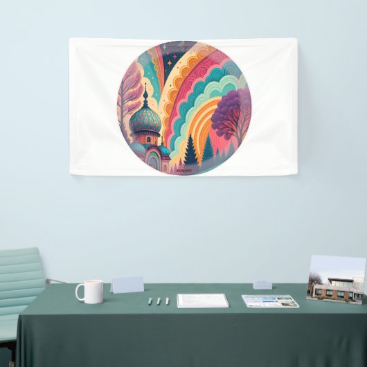 Custom Rainbow Fantasy Dome Banner (Messeveranstaltung)