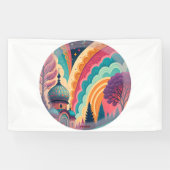 Custom Rainbow Fantasy Dome Banner (Horizontal)