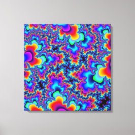 Custom Rainbow Fraktal Leinwand Art