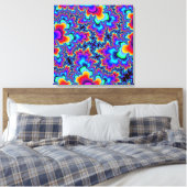 Custom Rainbow Fraktal Leinwand Art (Insitu (Schlafzimmer))