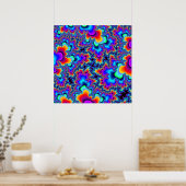 Custom Rainbow Fraktal Poster (Küche)