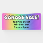 Custom Rainbow GARAGE Verkauf! Banner (Horizontal)