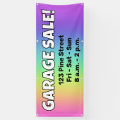 Custom Rainbow GARAGE Verkauf! Banner (Vertikal)