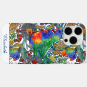 Custom Rainbow Lorikeet Botanischer Garten Case-Mate iPhone Hülle (Rückseite (Horizontal))