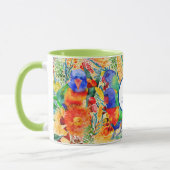 Custom Rainbow Lorikeet Garden Tasse (Links)