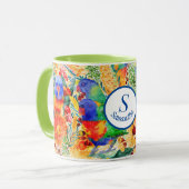 Custom Rainbow Lorikeet Garden Tasse (Vorderseite Links)