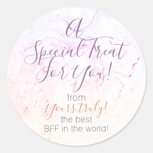 Custom Rainbow Marble Gevor/Leckerei Sticker (Vorderseite)