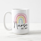 Custom Rainbow Nurse Graduation Mug Gift for Her Kaffeetasse (Links)