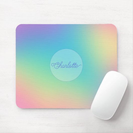 Custom Rainbow Ombre Mousepad (Mit Mouse)
