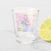 Custom Rainbow Paint Spritzer 21. Shot Glass Schnapsglas (Rückseite)