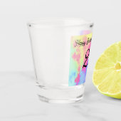 Custom Rainbow Paint Spritzer 21. Shot Glass Schnapsglas (Links)