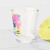 Custom Rainbow Paint Spritzer 21. Shot Glass Schnapsglas (Rechts)