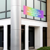 Custom Rainbow Prom Banner (Äußeres Gebäude)