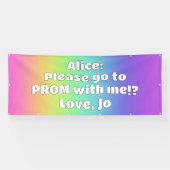 Custom Rainbow Prom Banner (Horizontal)