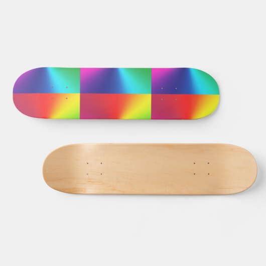 Custom Rainbow Skateboard - Ride in Style (Horizontal)