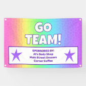 Custom Rainbow Team Banner (Horizontal)